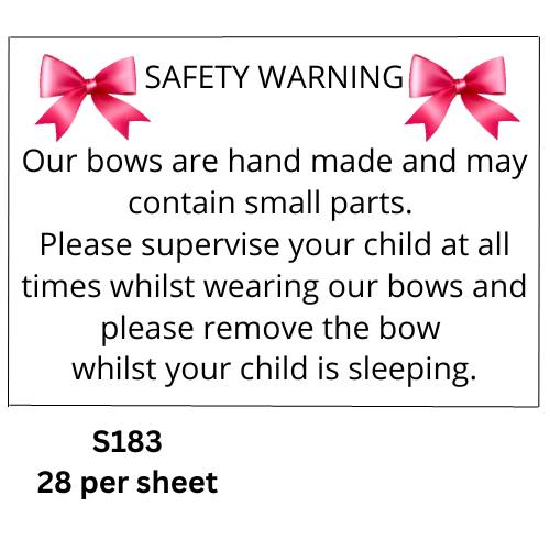 Safety Sticker