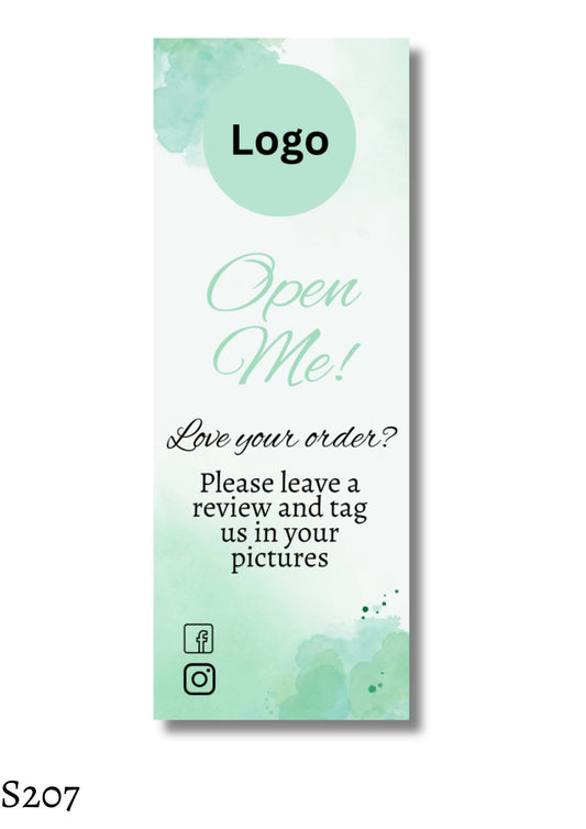 Open Me Box Seal Stickers