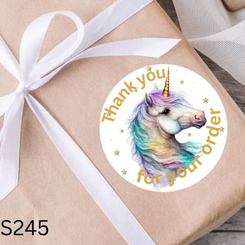 Unicorn Thank You Sticker