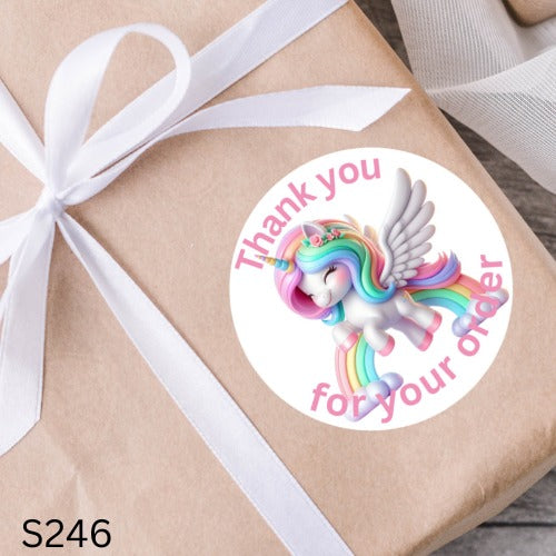 Unicorn Thank You Sticker