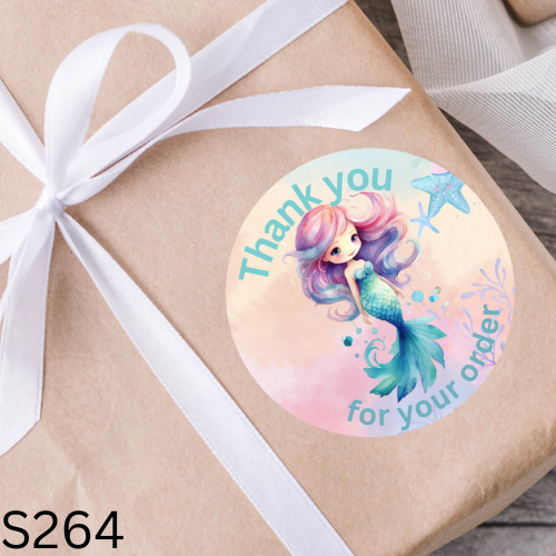 Mermaid Thank you Sticker