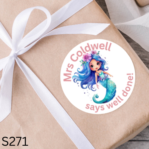 Mermaid Teacher Sticker