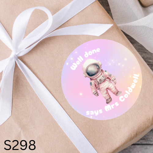 Astronaut Teacher Sticker