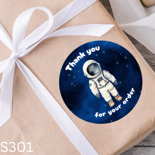 Astronaut Thank You Sticker