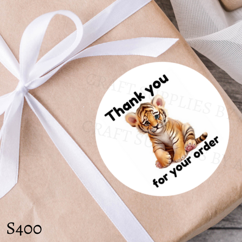 Tiger Thank You Sticker