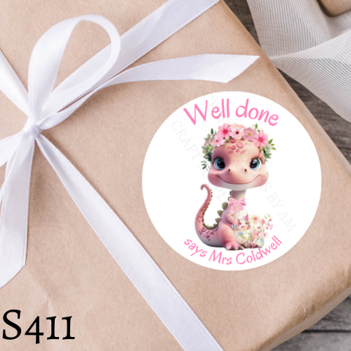 Dinosaur Teacher Sticker