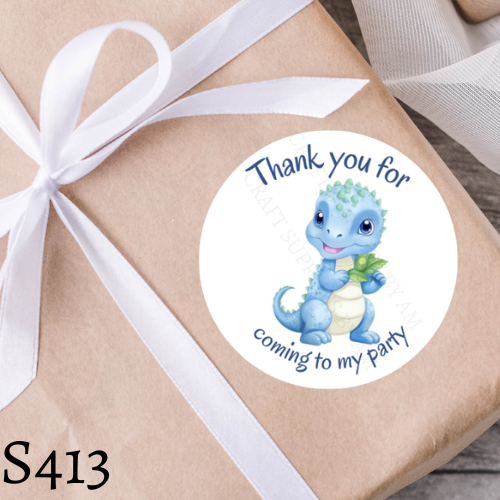 Dinosaur Birthday Sticker