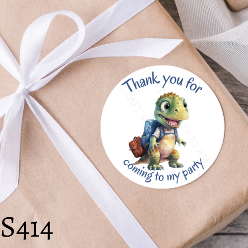 Dinosaur Birthday Sticker