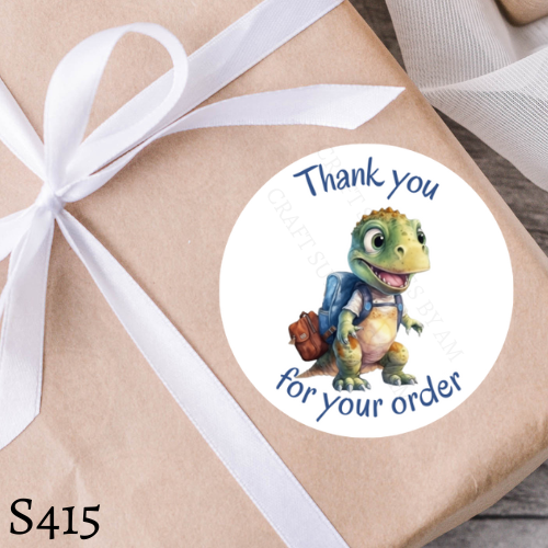 Dinosaur Thank You Sticker