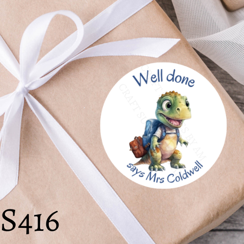 Dinosaur Teacher Sticker