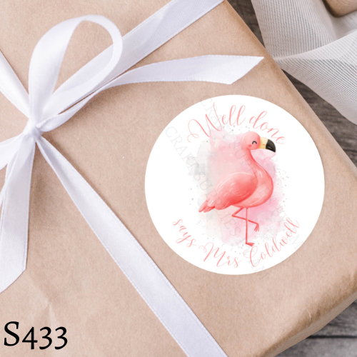 Flamingo Teacher Sticker