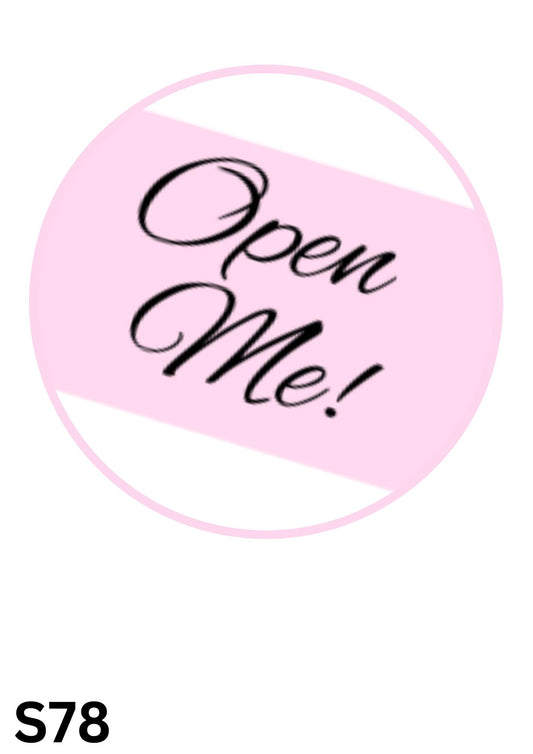 Open Me Sticker