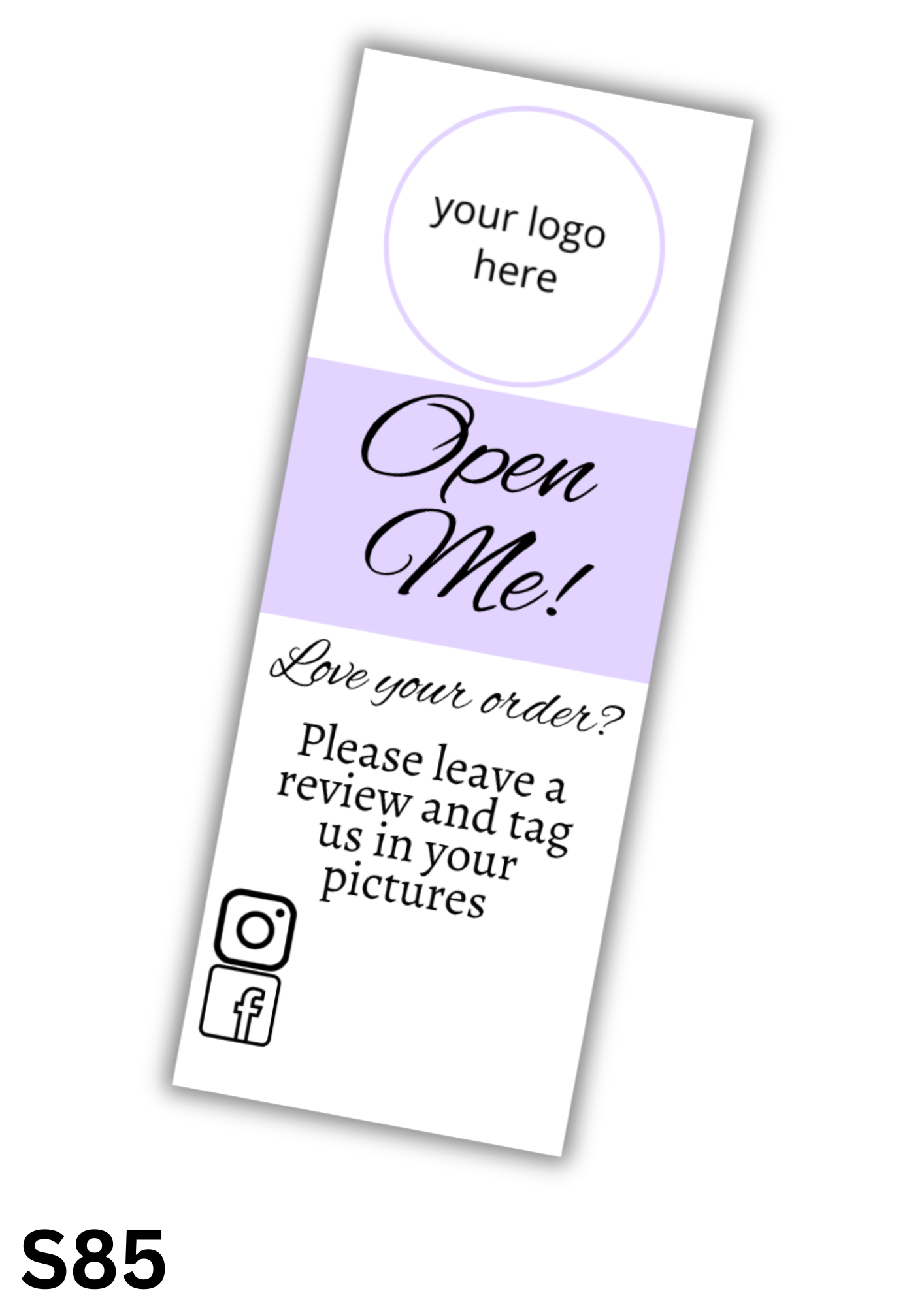 Open Me Box Seal Sticker