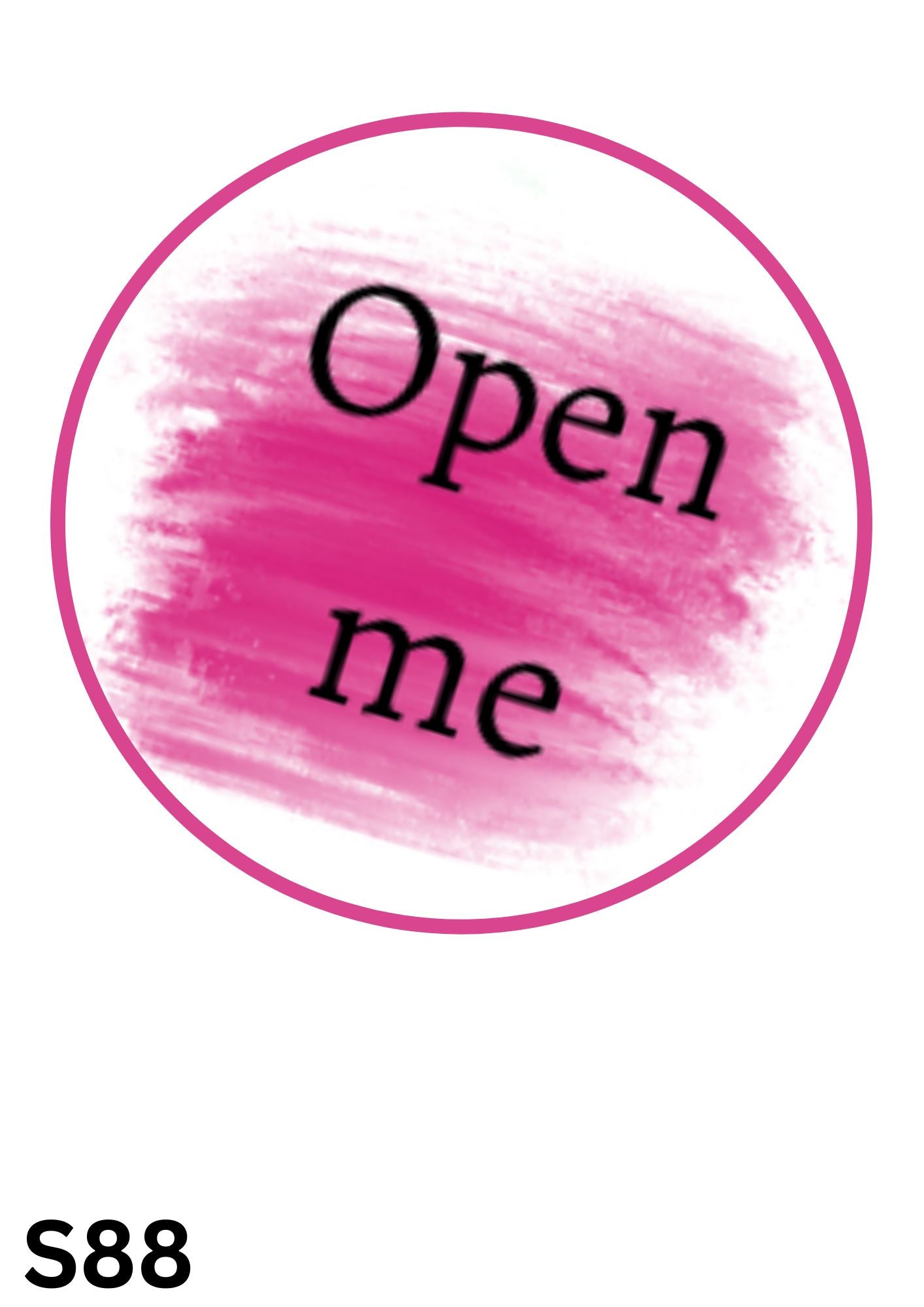 Open Me Sticker