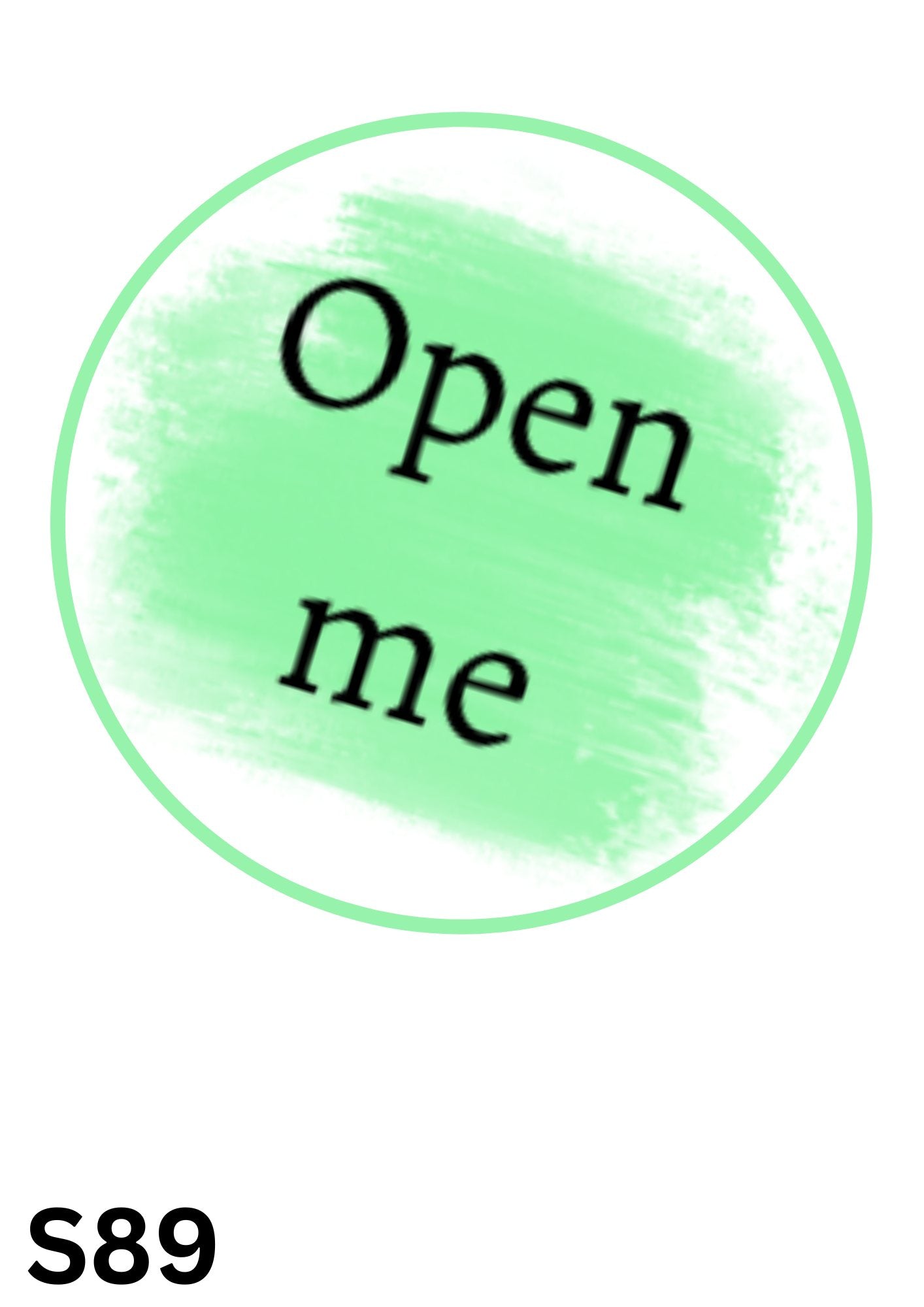 Open Me Sticker