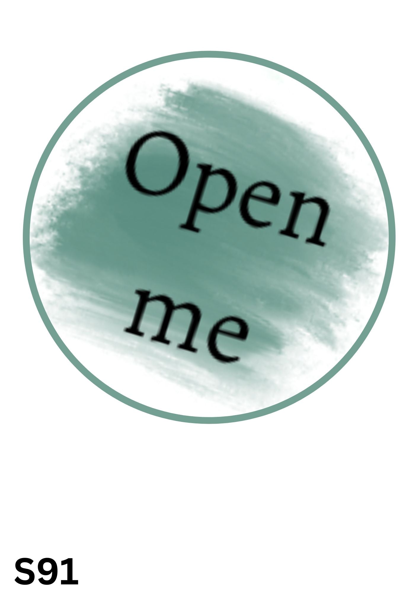 Open Me Sticker