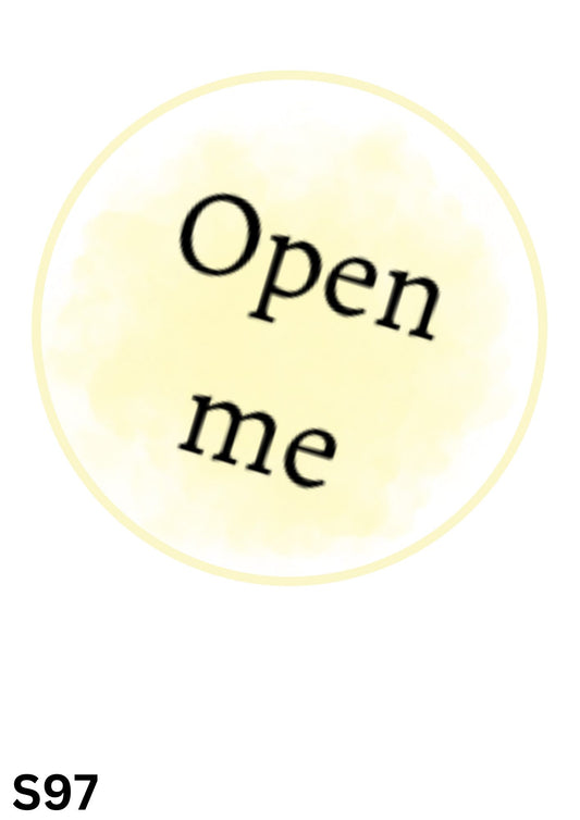 Open Me Sticker