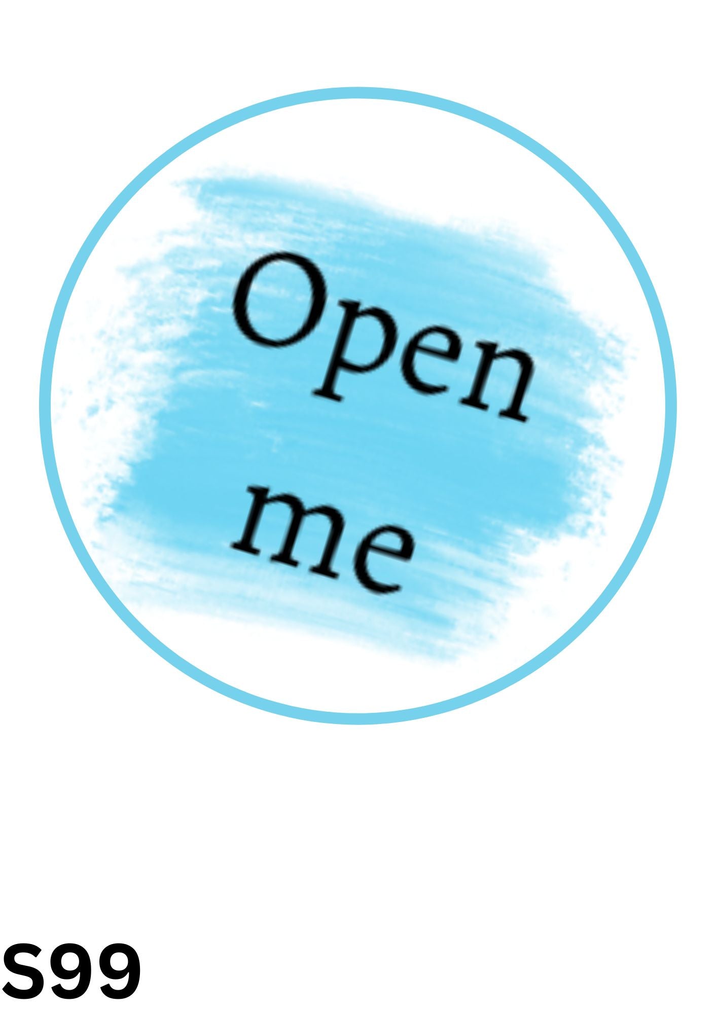 Open Me Sticker