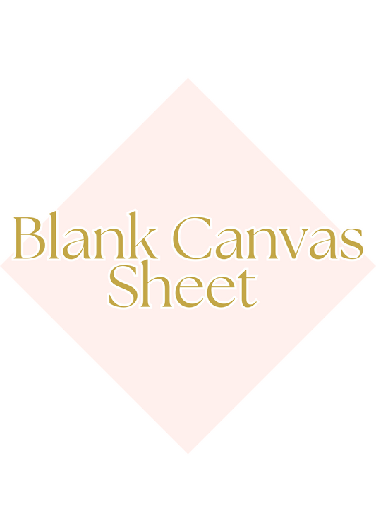 Blank Canvas Sheet