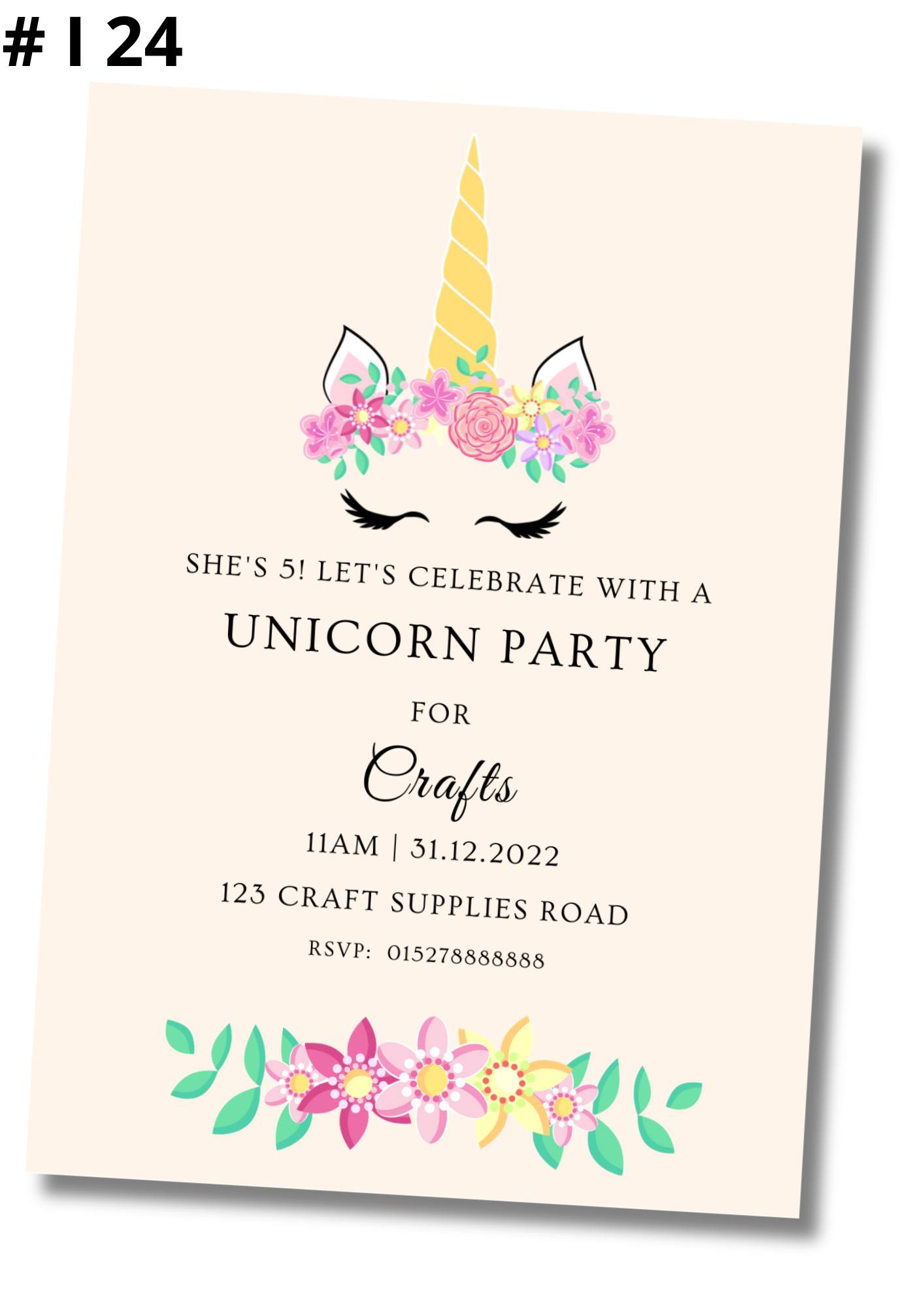 Unicorn Invite