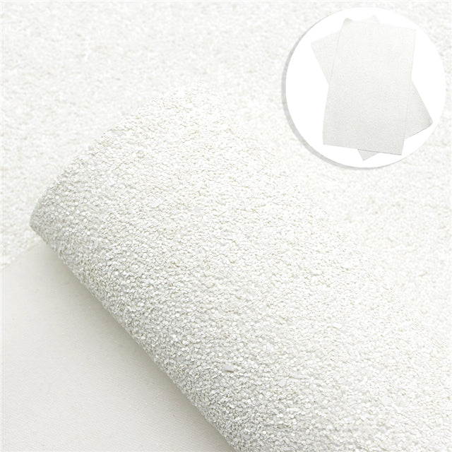 Matt White Chunky Glitter Sheet
